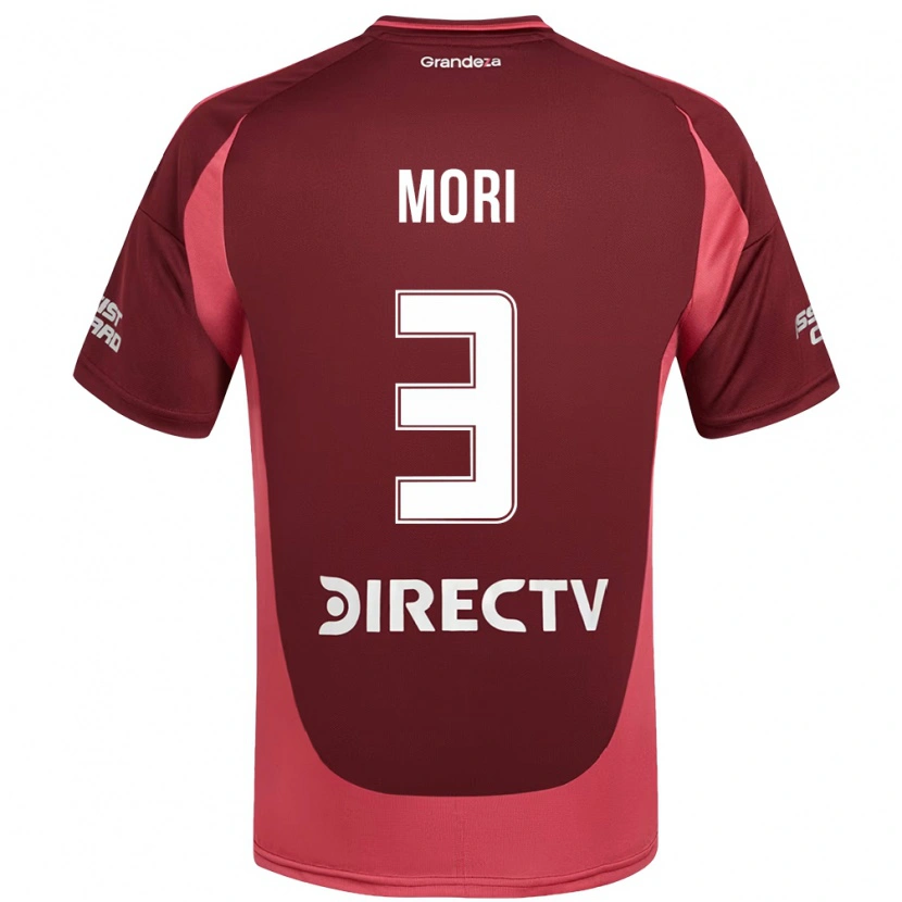 Danxen Herren Ramiro Funes Mori #3 Burgunder Magenta Auswärtstrikot Trikot 2025/26 T-Shirt Österreich