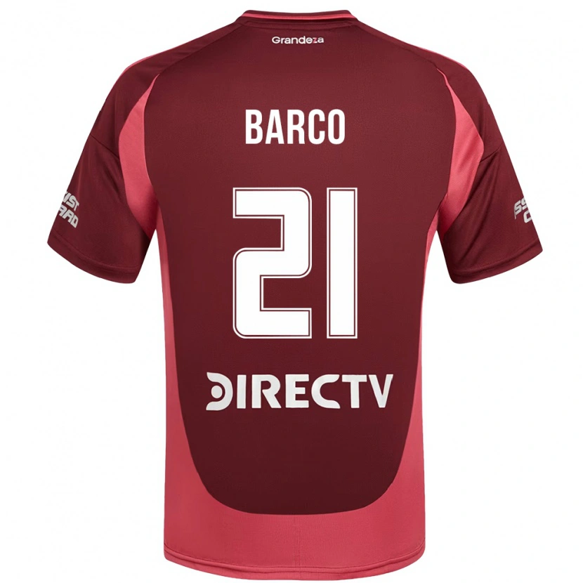 Danxen Herren Esequiel Barco #21 Burgunder Magenta Auswärtstrikot Trikot 2025/26 T-Shirt Österreich
