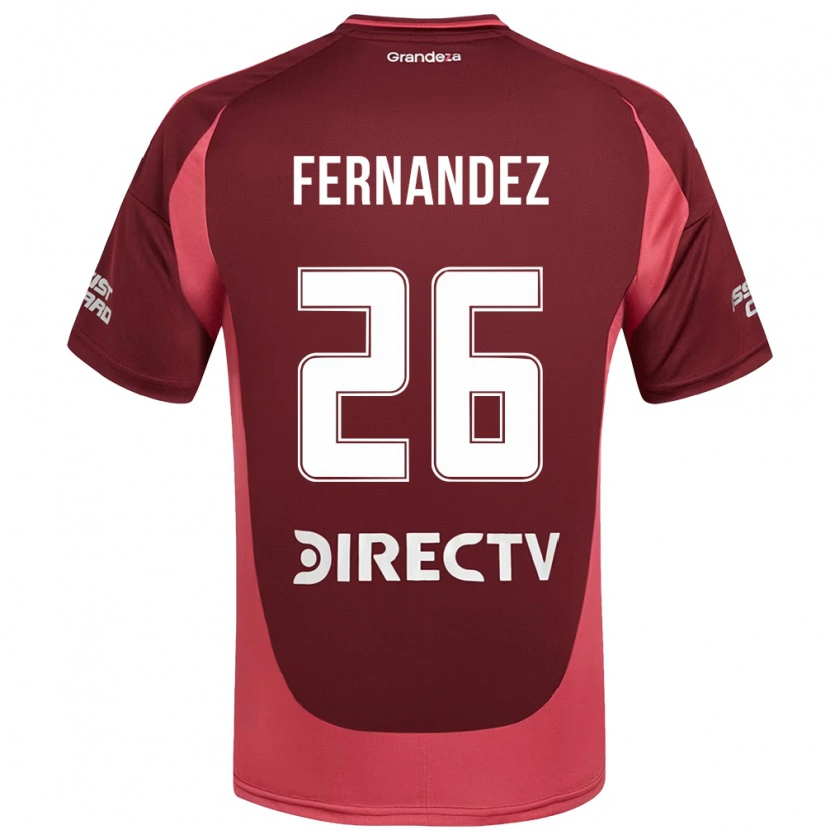 Danxen Herren Nacho Fernández #26 Burgunder Magenta Auswärtstrikot Trikot 2025/26 T-Shirt Österreich