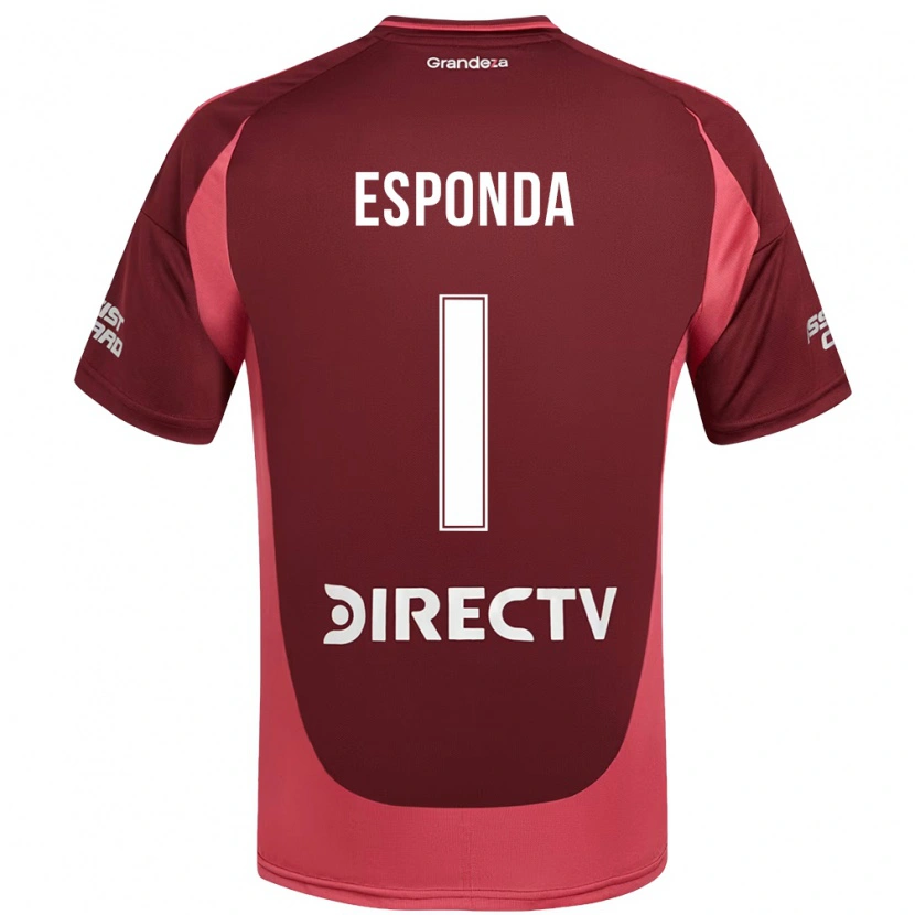 Danxen Herren Lara Esponda #1 Burgunder Magenta Auswärtstrikot Trikot 2025/26 T-Shirt Österreich