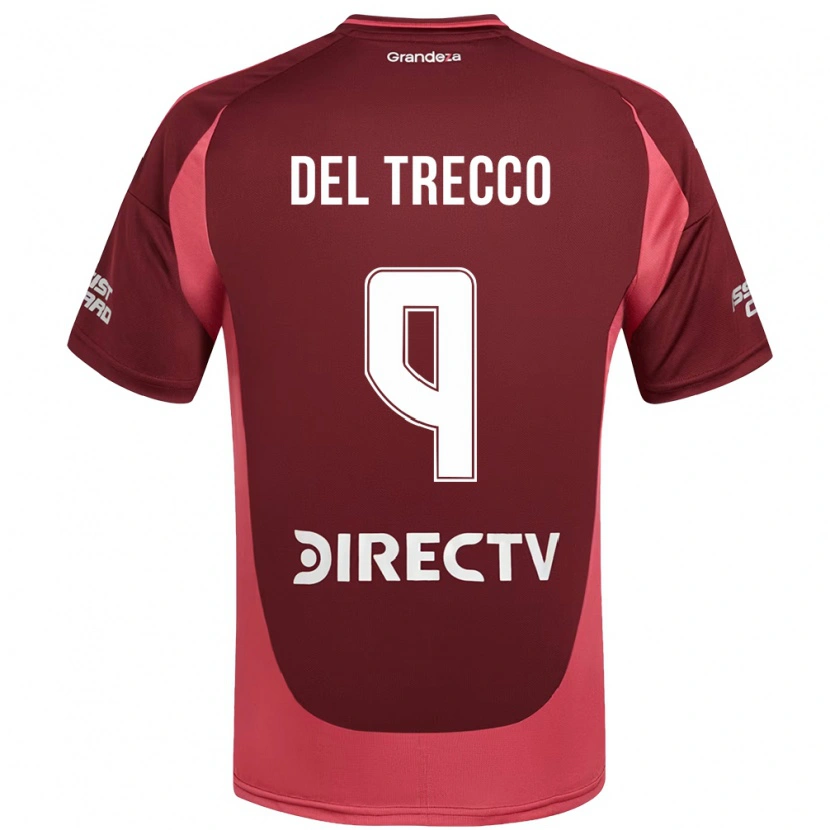 Danxen Herren Martina Del Trecco #9 Burgunder Magenta Auswärtstrikot Trikot 2025/26 T-Shirt Österreich