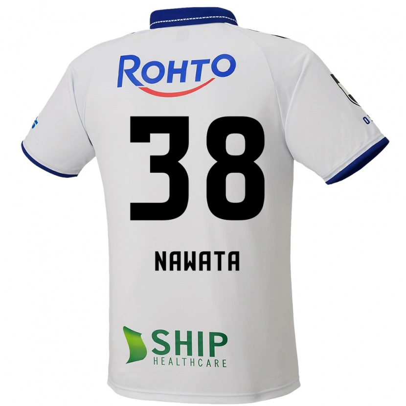 Danxen Herren Gaku Nawata #38 Weiß Blau Schwarz Auswärtstrikot Trikot 2025/26 T-Shirt Österreich