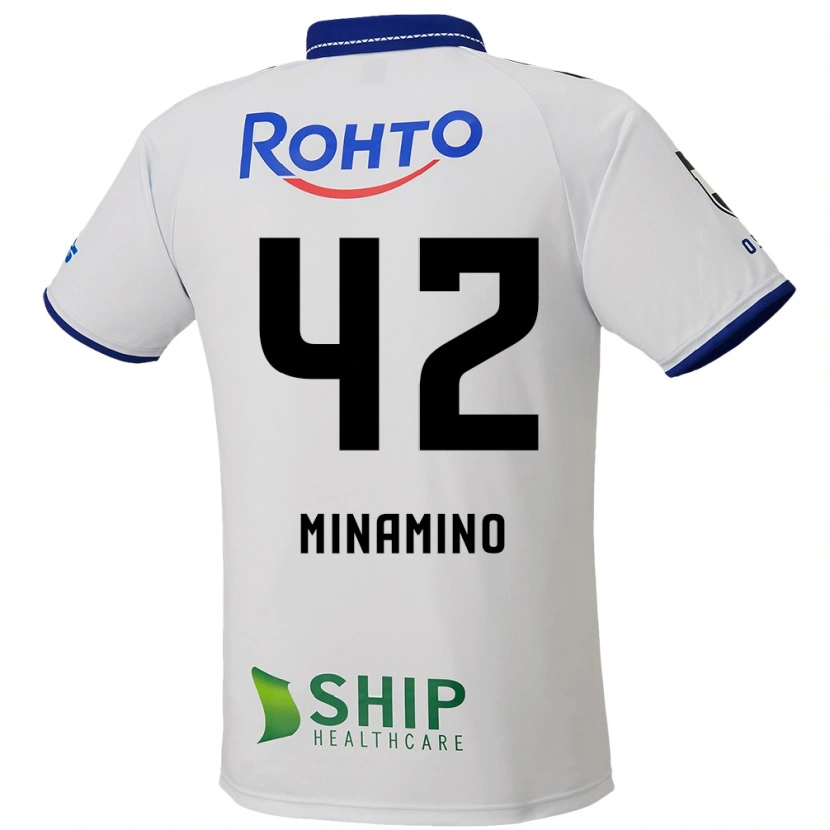 Danxen Herren Harumi Minamino #42 Weiß Blau Schwarz Auswärtstrikot Trikot 2025/26 T-Shirt Österreich