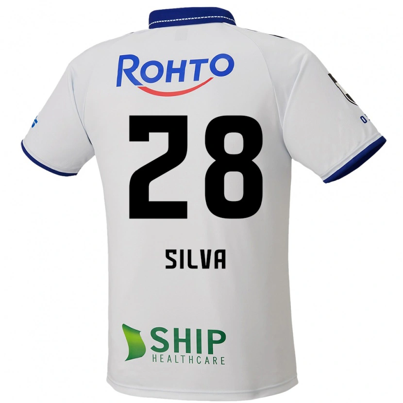Danxen Herren Wellington Silva #28 Weiß Blau Schwarz Auswärtstrikot Trikot 2025/26 T-Shirt Österreich