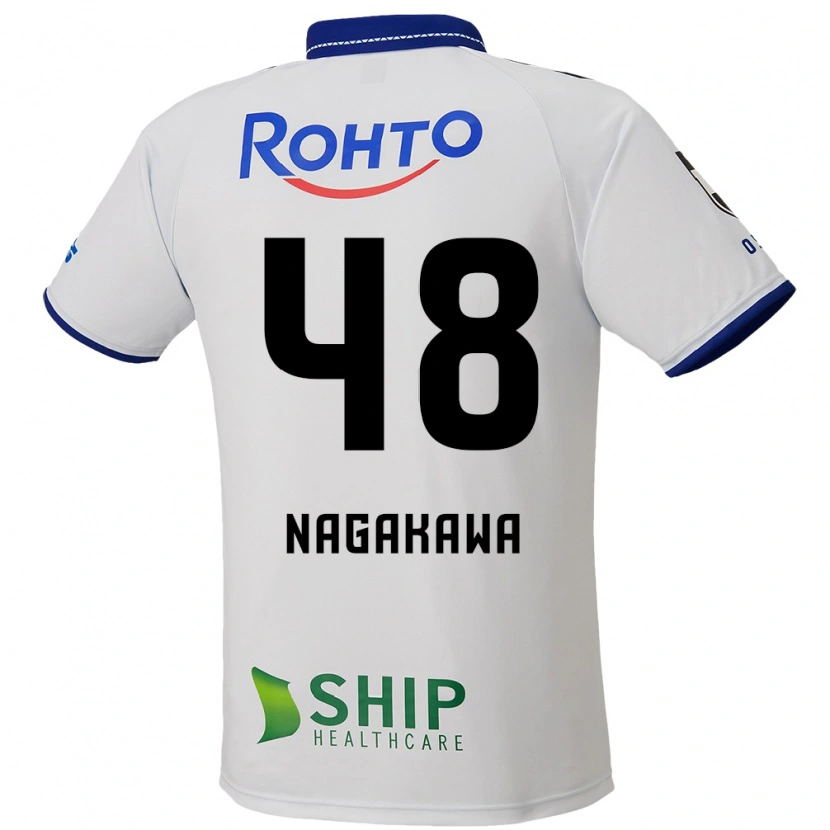 Danxen Herren Kanta Nagakawa #48 Weiß Blau Schwarz Auswärtstrikot Trikot 2025/26 T-Shirt Österreich