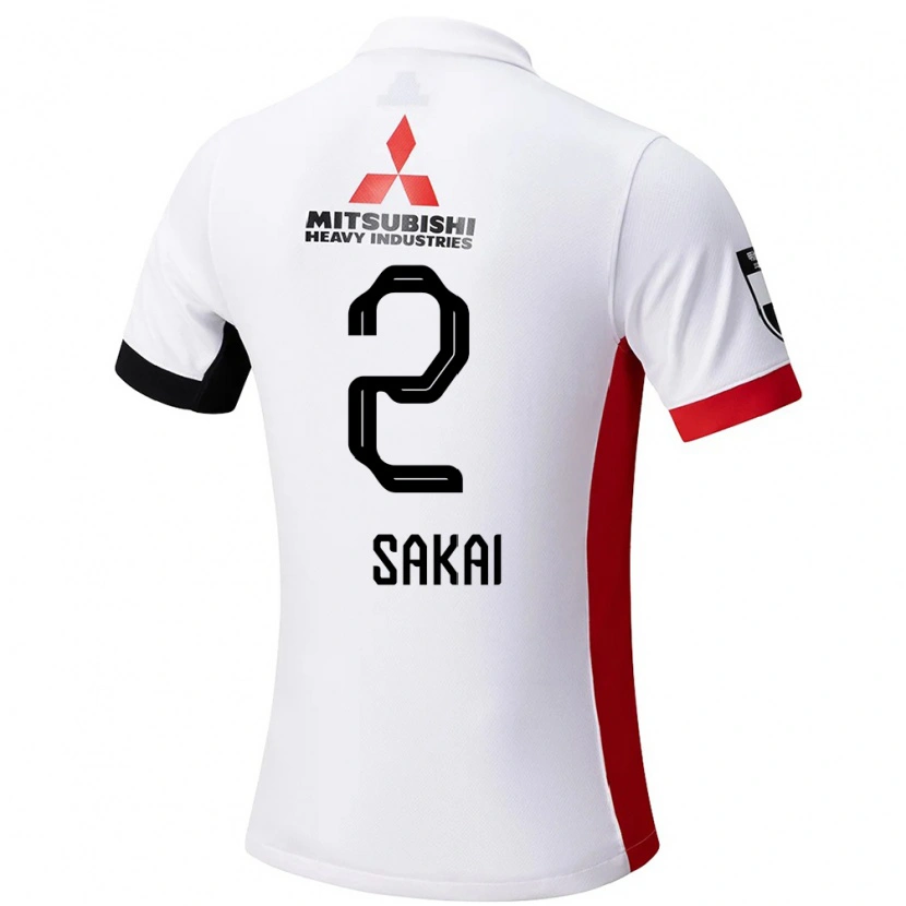 Danxen Herren Hiroki Sakai #2 Weiß Schwarz Auswärtstrikot Trikot 2025/26 T-Shirt Österreich