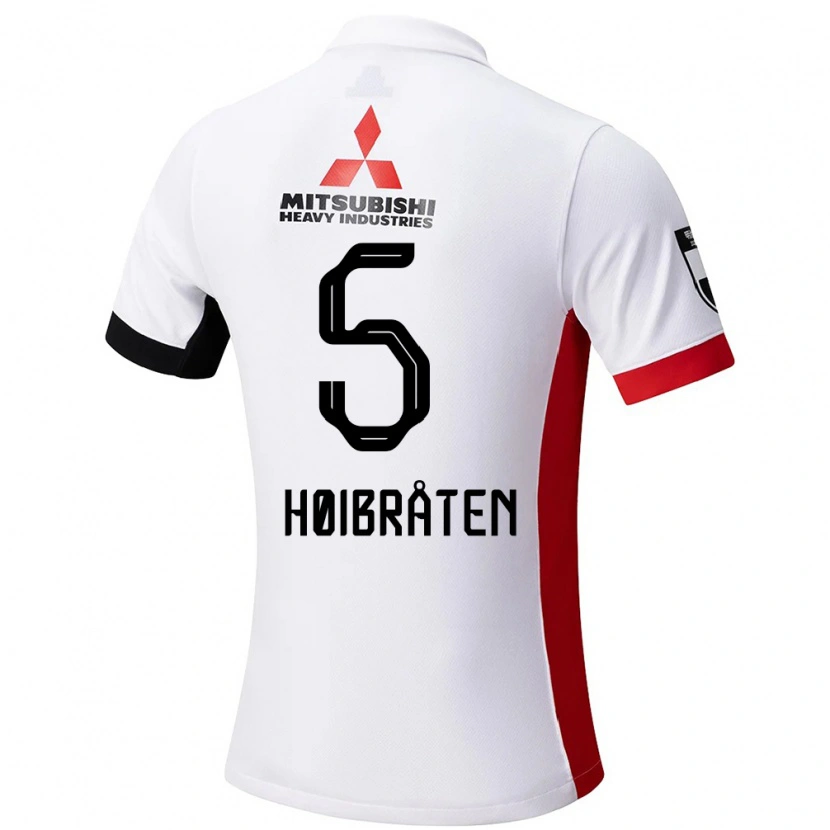 Danxen Herren Marius Høibråten #5 Weiß Schwarz Auswärtstrikot Trikot 2025/26 T-Shirt Österreich