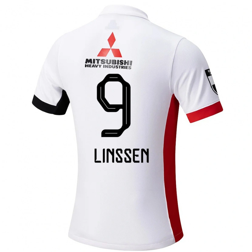 Danxen Herren Bryan Linssen #9 Weiß Schwarz Auswärtstrikot Trikot 2025/26 T-Shirt Österreich