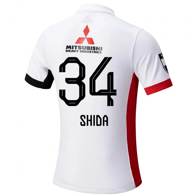 Danxen Herren Izuho Shida #34 Weiß Schwarz Auswärtstrikot Trikot 2025/26 T-Shirt Österreich
