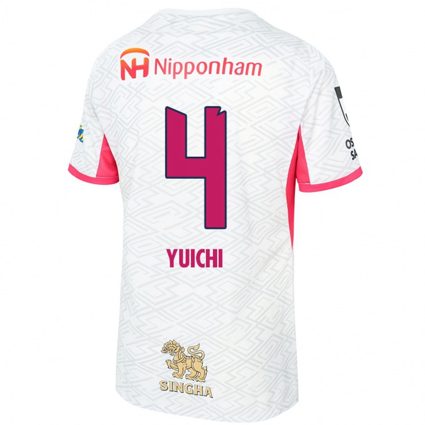 Danxen Herren Yuichi Hirano #4 Weiß Sakura Rosa Auswärtstrikot Trikot 2025/26 T-Shirt Österreich
