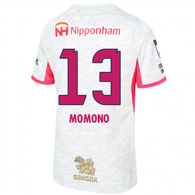 Danxen Herren Miyuka Momono #13 Weiß Sakura Rosa Auswärtstrikot Trikot 2025/26 T-Shirt Österreich
