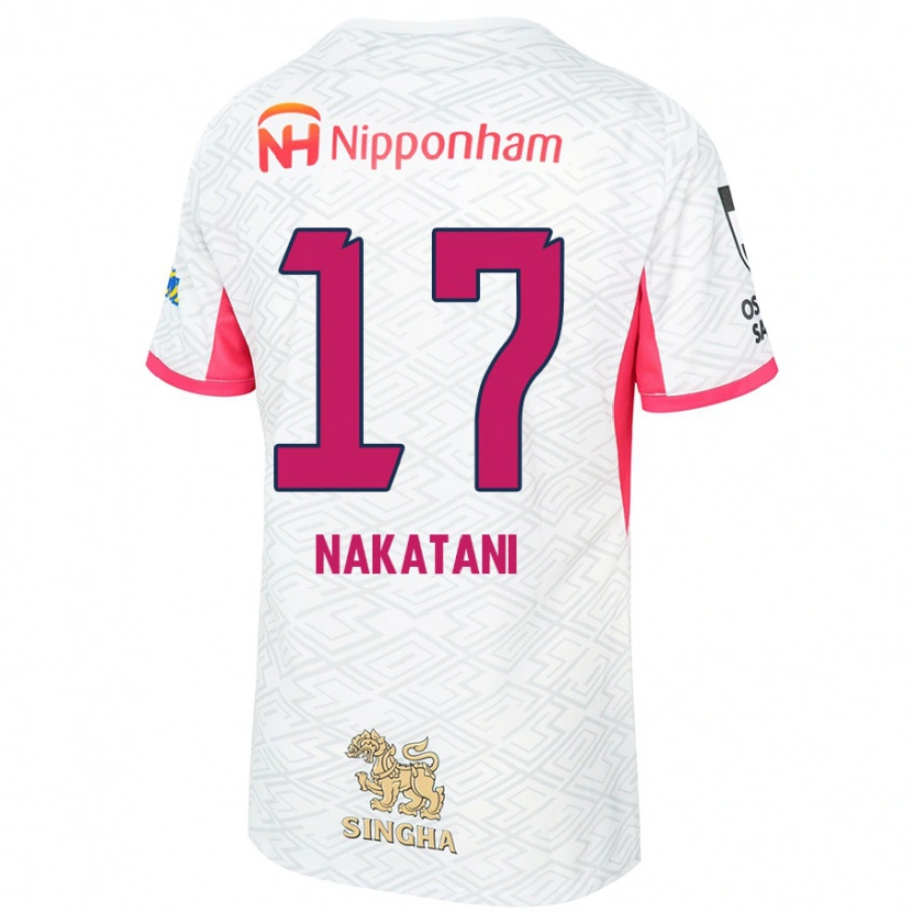 Danxen Herren Rina Nakatani #17 Weiß Sakura Rosa Auswärtstrikot Trikot 2025/26 T-Shirt Österreich
