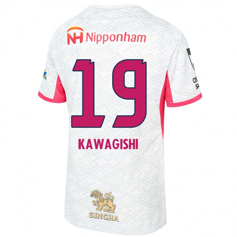 Danxen Herren Emika Kawagishi #19 Weiß Sakura Rosa Auswärtstrikot Trikot 2025/26 T-Shirt Österreich