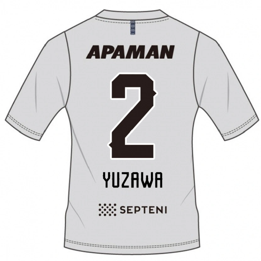 Danxen Herren Masato Yuzawa #2 Hellgrau Auswärtstrikot Trikot 2025/26 T-Shirt Österreich