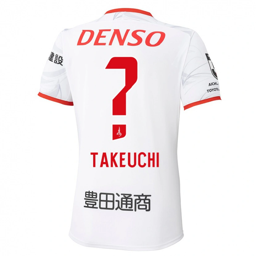 Danxen Herren Yuzo Takeuchi #0 Weiß Rot Auswärtstrikot Trikot 2025/26 T-Shirt Österreich