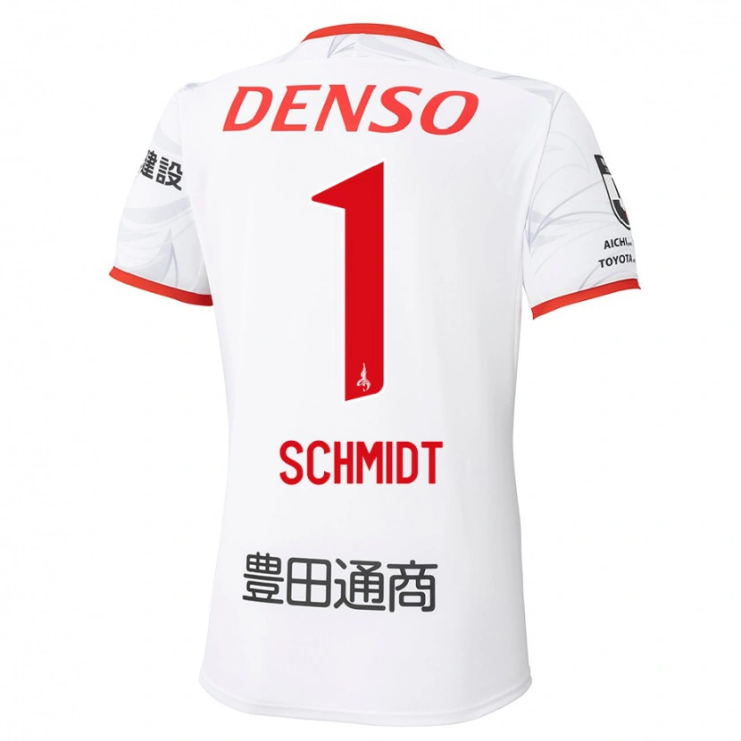 Danxen Herren Daniel Schmidt #1 Weiß Rot Auswärtstrikot Trikot 2025/26 T-Shirt Österreich