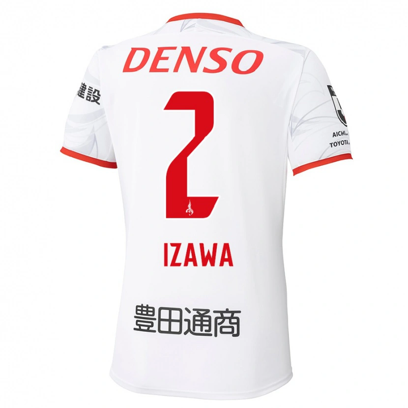 Danxen Herren Shuto Izawa #2 Weiß Rot Auswärtstrikot Trikot 2025/26 T-Shirt Österreich