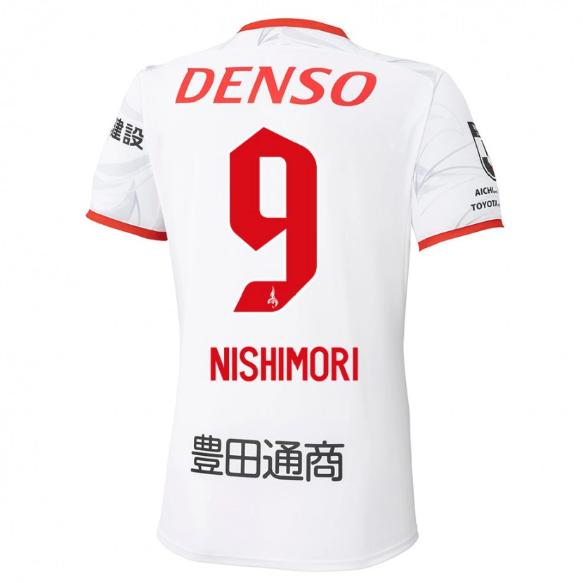 Danxen Herren Naoto Nishimori #9 Weiß Rot Auswärtstrikot Trikot 2025/26 T-Shirt Österreich