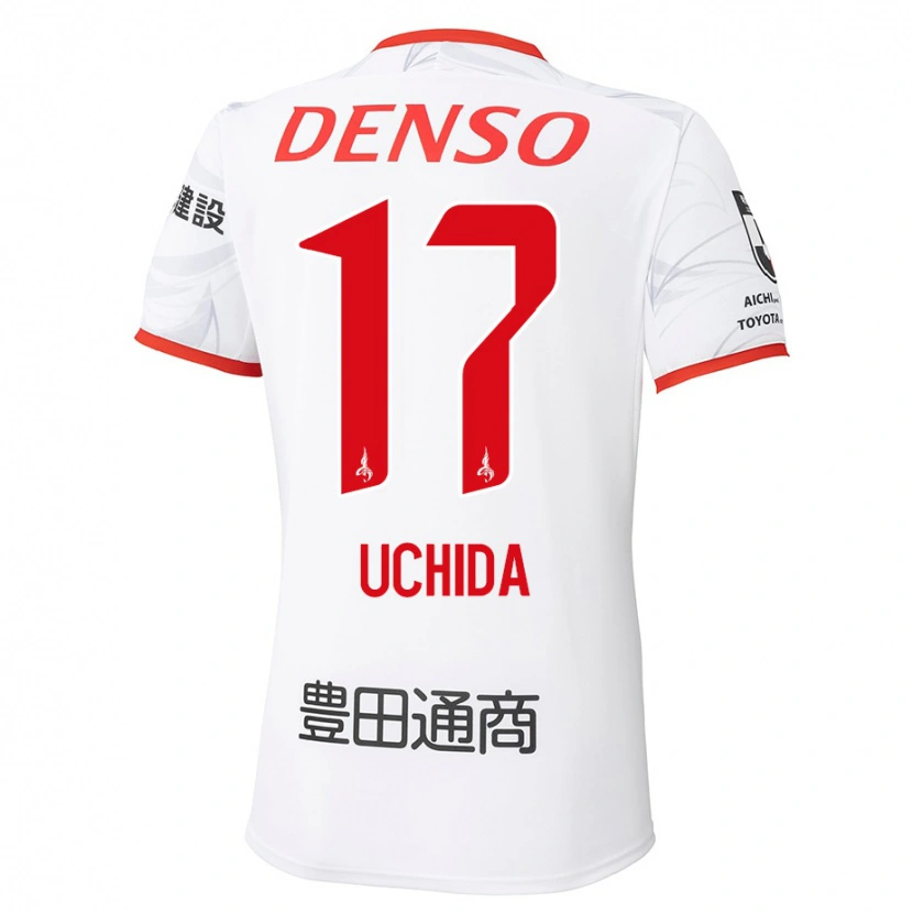 Danxen Herren Takuya Uchida #17 Weiß Rot Auswärtstrikot Trikot 2025/26 T-Shirt Österreich