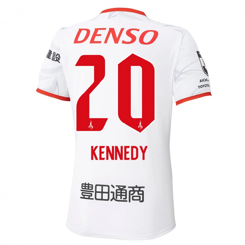 Danxen Herren Kennedy Egbus Mikuni #20 Weiß Rot Auswärtstrikot Trikot 2025/26 T-Shirt Österreich