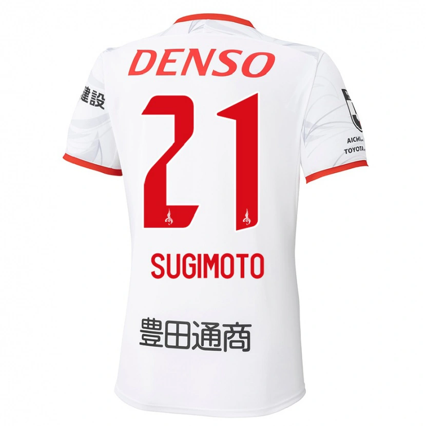 Danxen Herren Daichi Sugimoto #21 Weiß Rot Auswärtstrikot Trikot 2025/26 T-Shirt Österreich