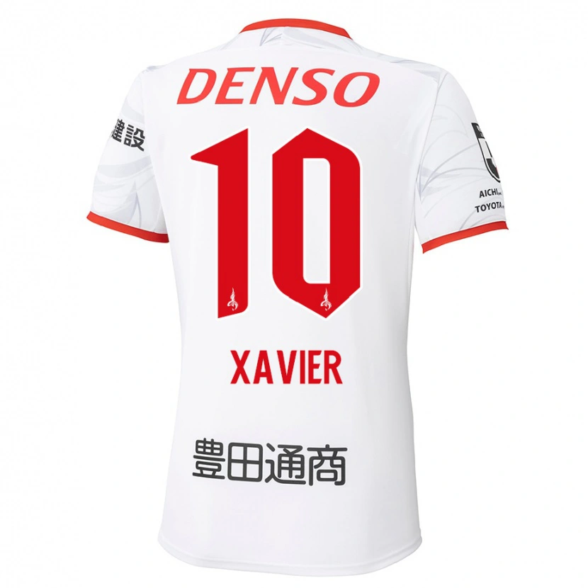 Danxen Herren Gabriel Xavier #10 Weiß Rot Auswärtstrikot Trikot 2025/26 T-Shirt Österreich
