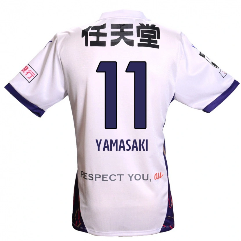Danxen Herren Ryogo Yamasaki #11 Weiß Lila Schwarz Auswärtstrikot Trikot 2025/26 T-Shirt Österreich