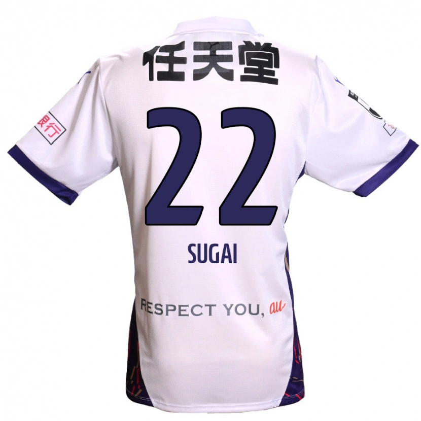 Danxen Herren Hidehiro Sugai #22 Weiß Lila Schwarz Auswärtstrikot Trikot 2025/26 T-Shirt Österreich