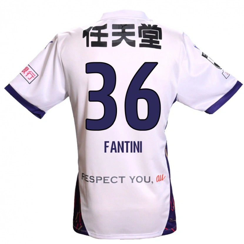 Danxen Herren Akira Fantini #36 Weiß Lila Schwarz Auswärtstrikot Trikot 2025/26 T-Shirt Österreich
