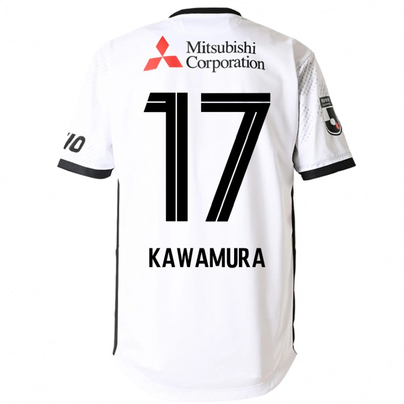 Danxen Herren Riku Kawamura #17 Weiß Schwarz Auswärtstrikot Trikot 2025/26 T-Shirt Österreich