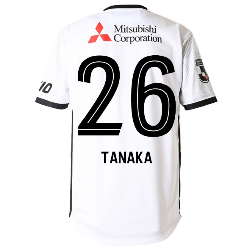 Danxen Herren Haruto Tanaka #26 Weiß Schwarz Auswärtstrikot Trikot 2025/26 T-Shirt Österreich