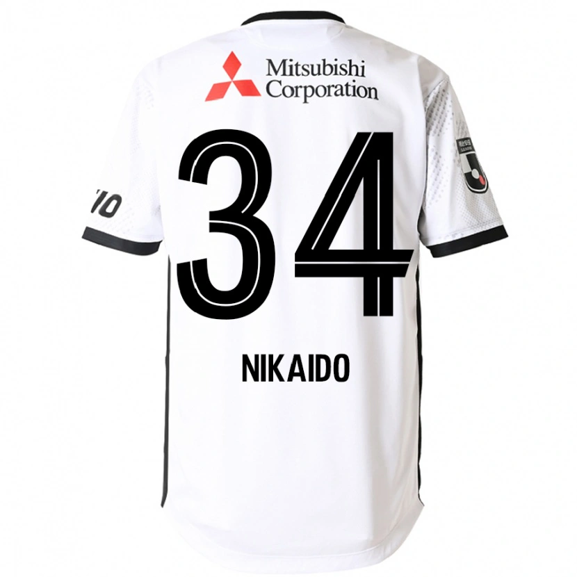 Danxen Herren Rintaro Nikaido #34 Weiß Schwarz Auswärtstrikot Trikot 2025/26 T-Shirt Österreich