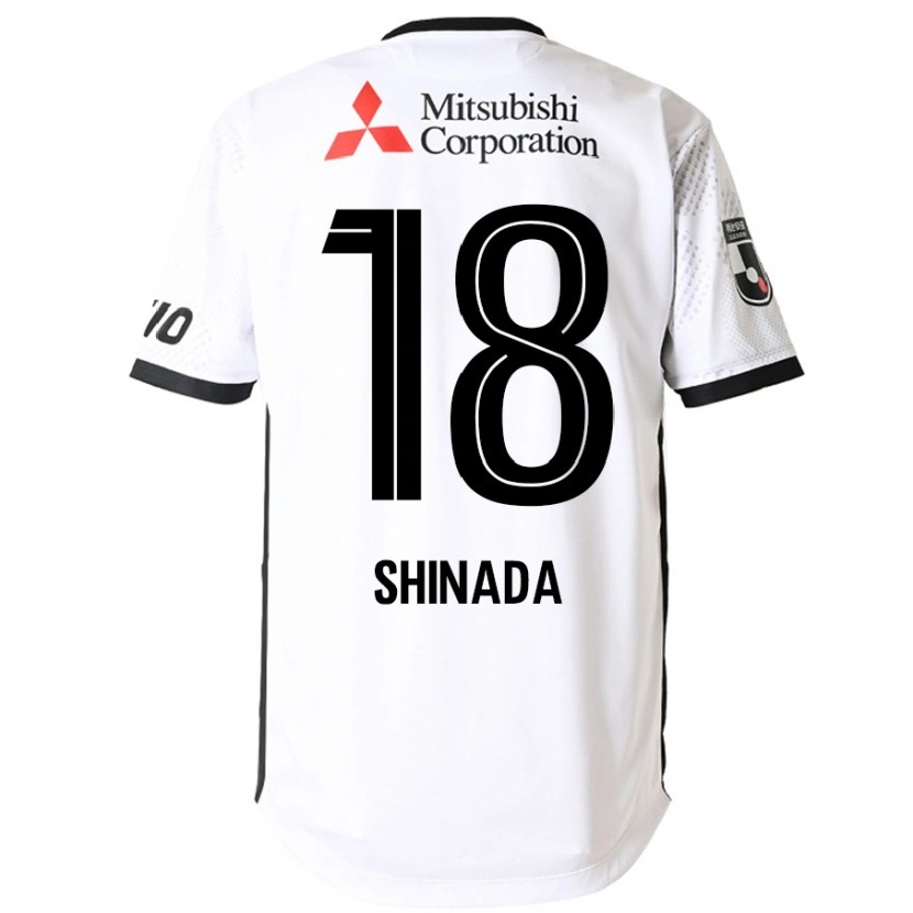 Danxen Herren Manato Shinada #18 Weiß Schwarz Auswärtstrikot Trikot 2025/26 T-Shirt Österreich