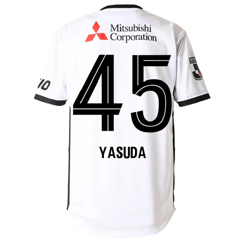 Danxen Herren Kojiro Yasuda #45 Weiß Schwarz Auswärtstrikot Trikot 2025/26 T-Shirt Österreich