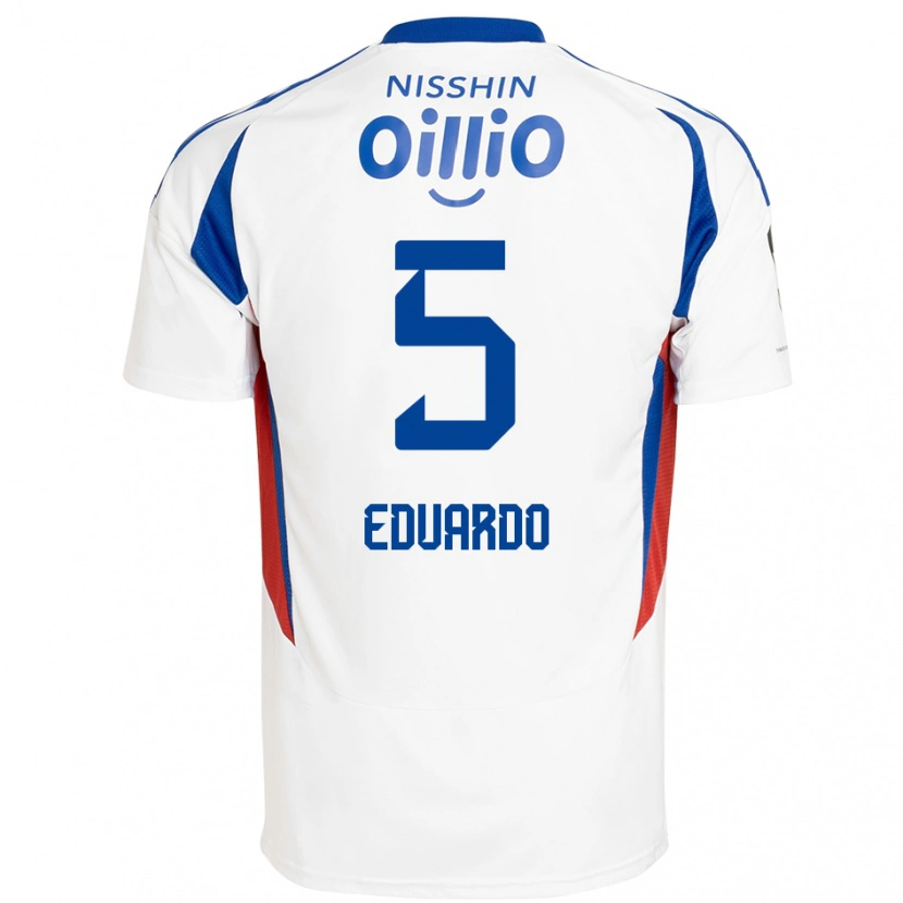 Danxen Herren Eduardo #5 Weiß Königsblau Auswärtstrikot Trikot 2025/26 T-Shirt Österreich