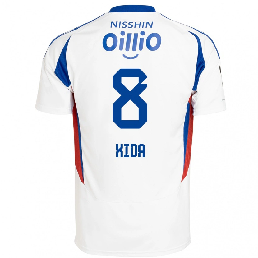 Danxen Herren Takuya Kida #8 Weiß Königsblau Auswärtstrikot Trikot 2025/26 T-Shirt Österreich