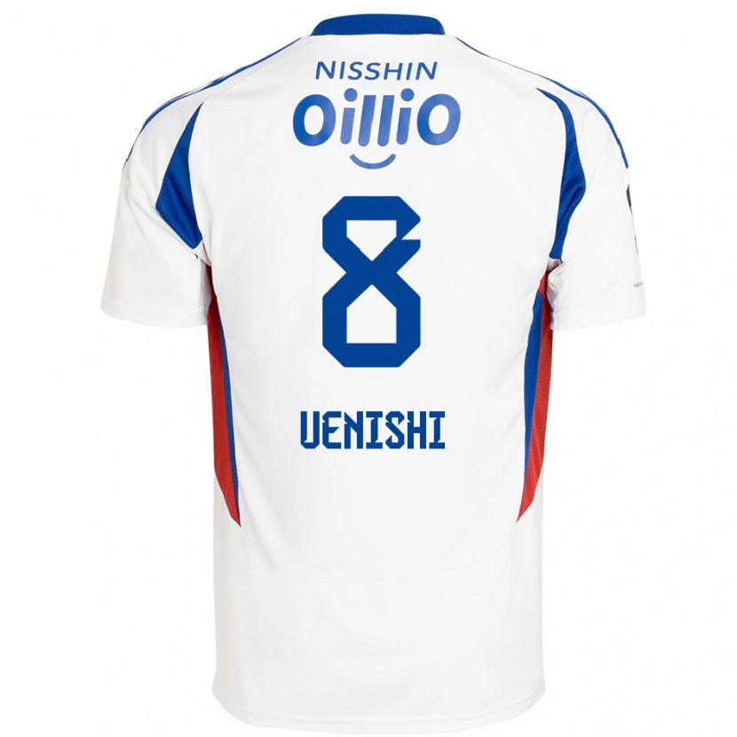Danxen Herren Haruki Uenishi #8 Weiß Königsblau Auswärtstrikot Trikot 2025/26 T-Shirt Österreich