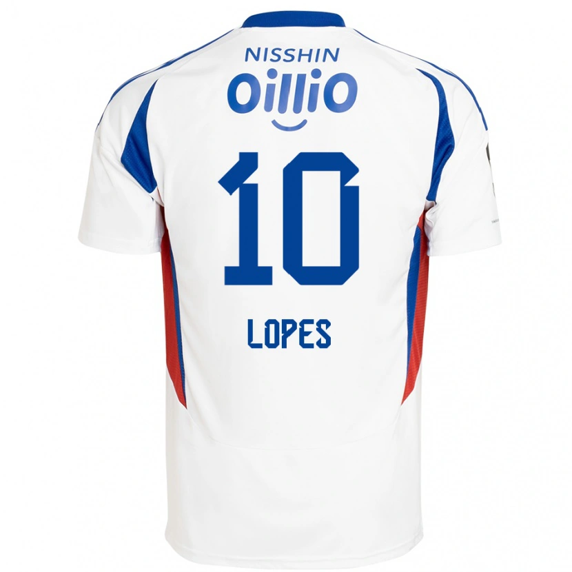 Danxen Herren Anderson Lopes #10 Weiß Königsblau Auswärtstrikot Trikot 2025/26 T-Shirt Österreich