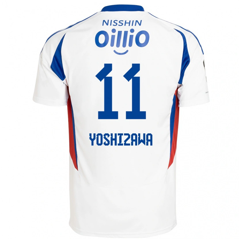 Danxen Herren Mirai Yoshizawa #11 Weiß Königsblau Auswärtstrikot Trikot 2025/26 T-Shirt Österreich
