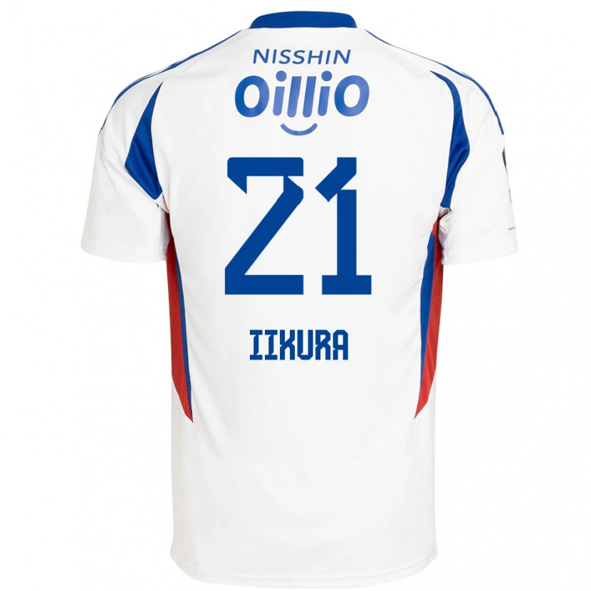Danxen Herren Hiroki Iikura #21 Weiß Königsblau Auswärtstrikot Trikot 2025/26 T-Shirt Österreich