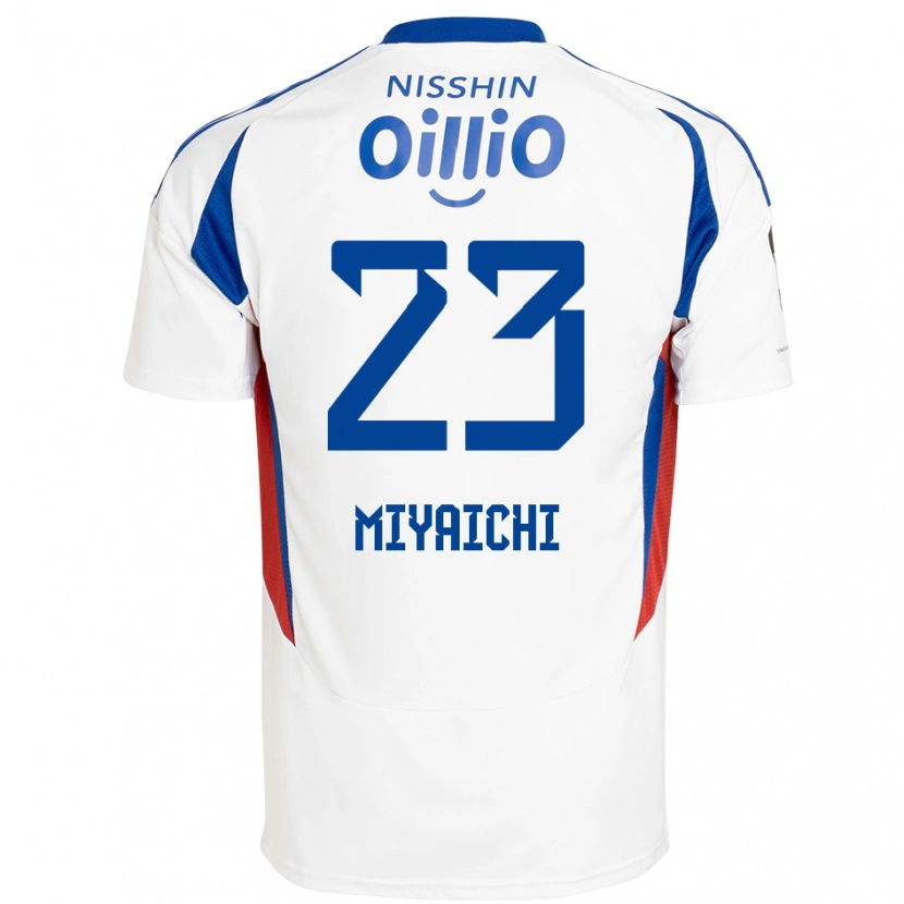 Danxen Herren Ryo Miyaichi #23 Weiß Königsblau Auswärtstrikot Trikot 2025/26 T-Shirt Österreich