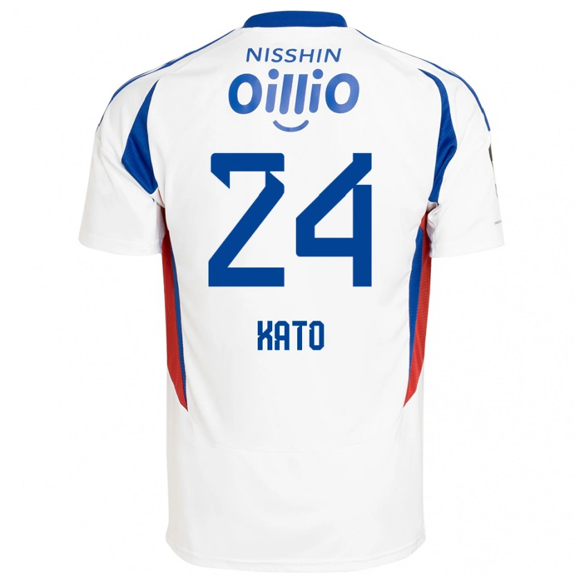 Danxen Herren Hijiri Kato #24 Weiß Königsblau Auswärtstrikot Trikot 2025/26 T-Shirt Österreich