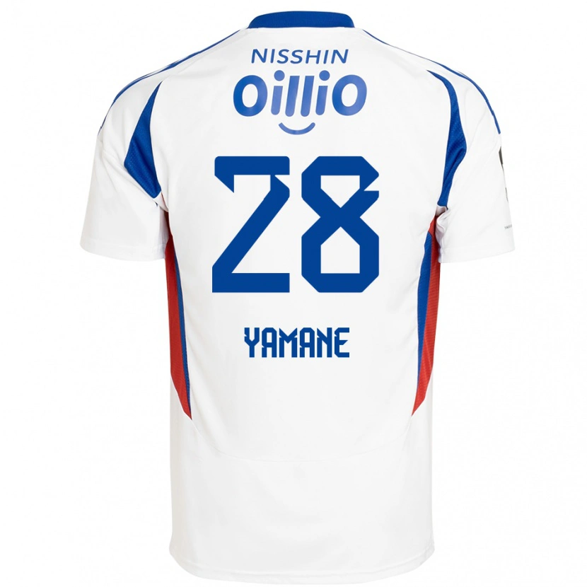 Danxen Herren Riku Yamane #28 Weiß Königsblau Auswärtstrikot Trikot 2025/26 T-Shirt Österreich