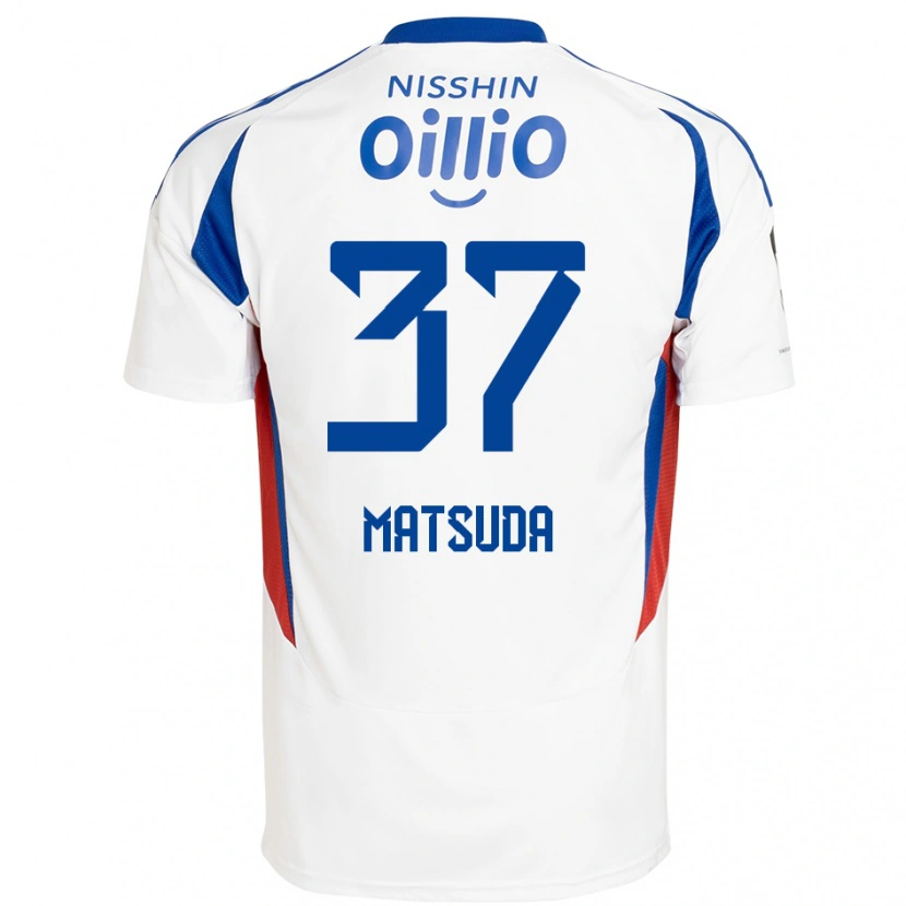 Danxen Herren Eitaro Matsuda #37 Weiß Königsblau Auswärtstrikot Trikot 2025/26 T-Shirt Österreich