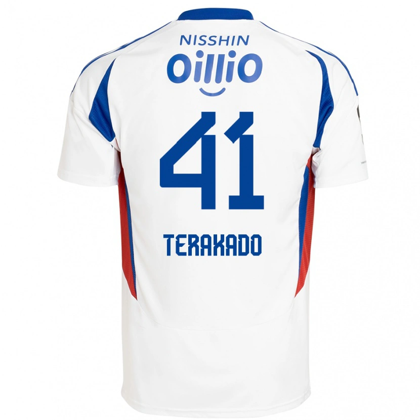 Danxen Herren Riku Terakado #41 Weiß Königsblau Auswärtstrikot Trikot 2025/26 T-Shirt Österreich