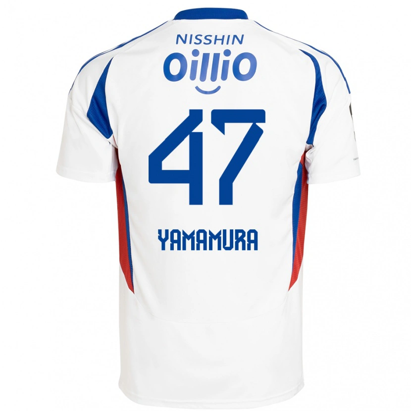 Danxen Herren Kazuya Yamamura #47 Weiß Königsblau Auswärtstrikot Trikot 2025/26 T-Shirt Österreich