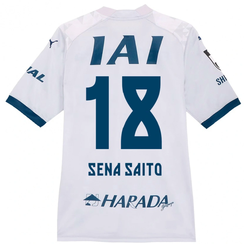 Danxen Herren Sena Saito #18 Weiß Königsblau Auswärtstrikot Trikot 2025/26 T-Shirt Österreich