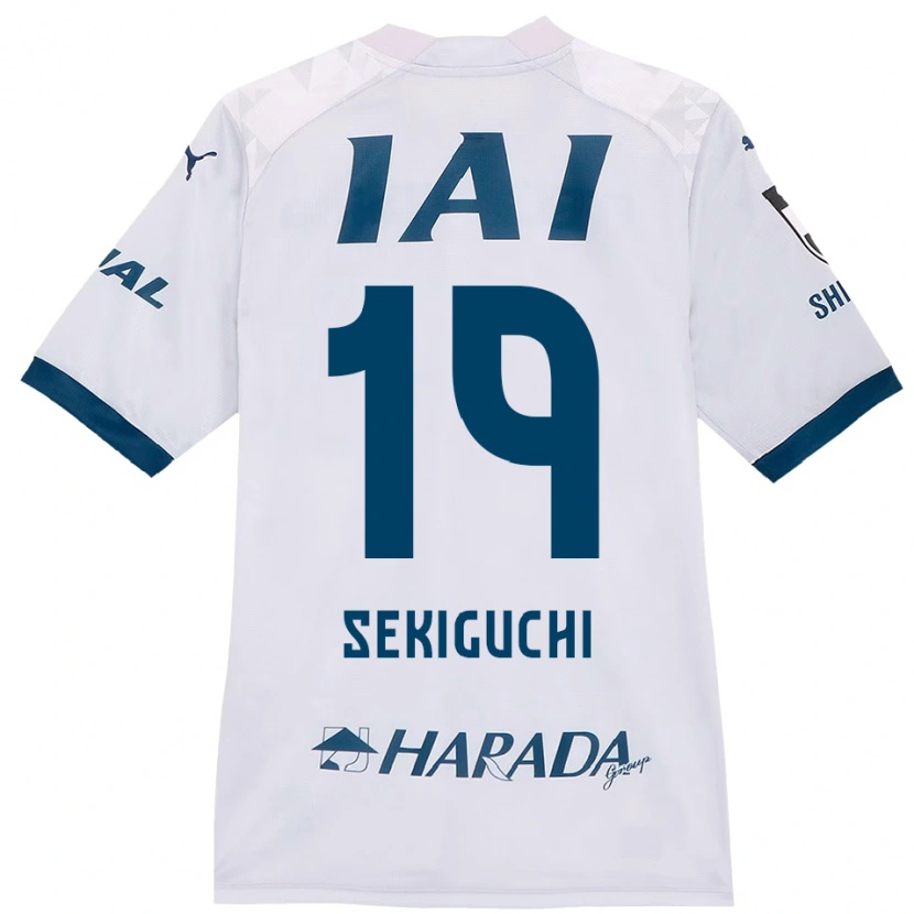 Danxen Herren Kota Sekiguchi #19 Weiß Königsblau Auswärtstrikot Trikot 2025/26 T-Shirt Österreich