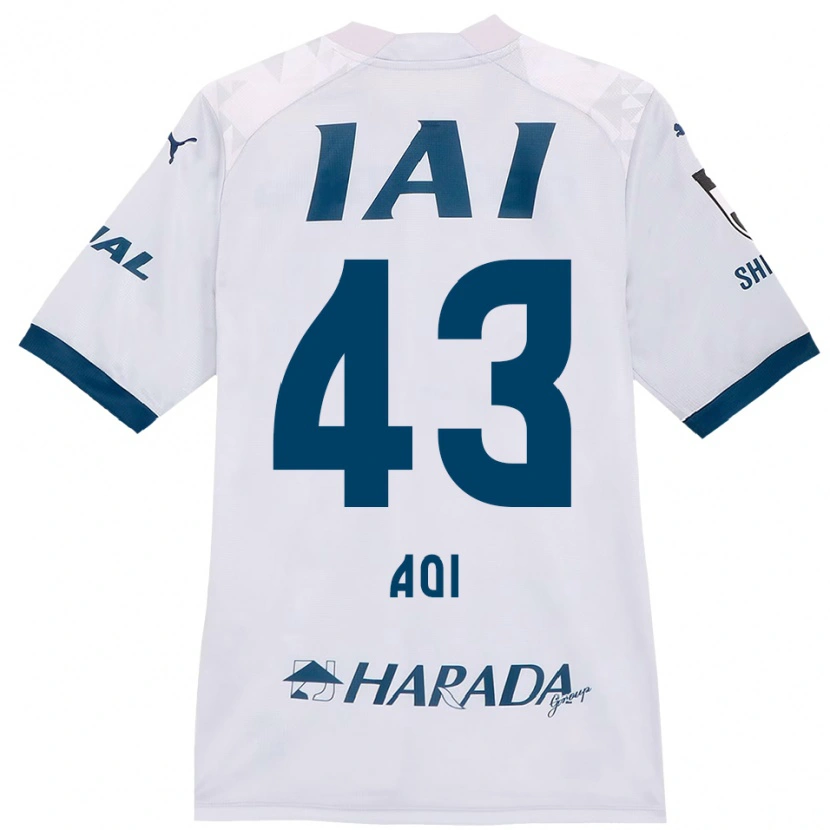 Danxen Herren Aoi Ando #43 Weiß Königsblau Auswärtstrikot Trikot 2025/26 T-Shirt Österreich