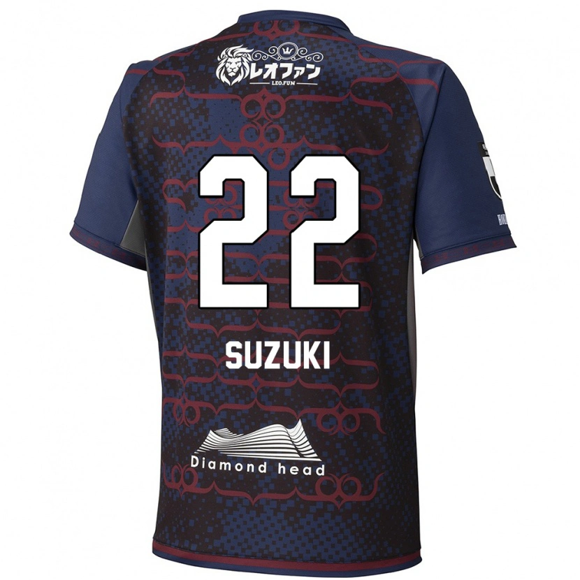 Danxen Herren So Suzuki #22 Blau Rot Auswärtstrikot Trikot 2025/26 T-Shirt Österreich